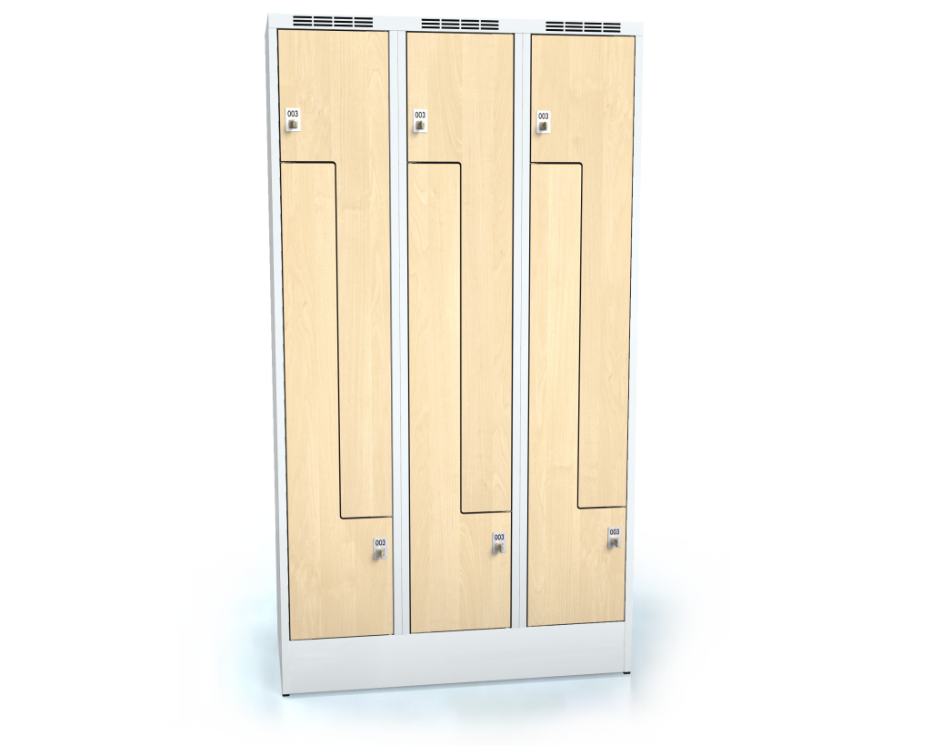 Cloakroom locker Z-shaped doors ALDERA 1920 x 1050 x 500